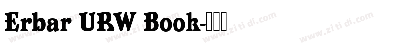 Erbar URW Book字体转换